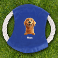 Personalizado Cute Cartoon Dog Multicolor Impermeable Dog Flying Disc with Name Outdoor Dog Toy Birthday Gift for Pet Lovers Friends