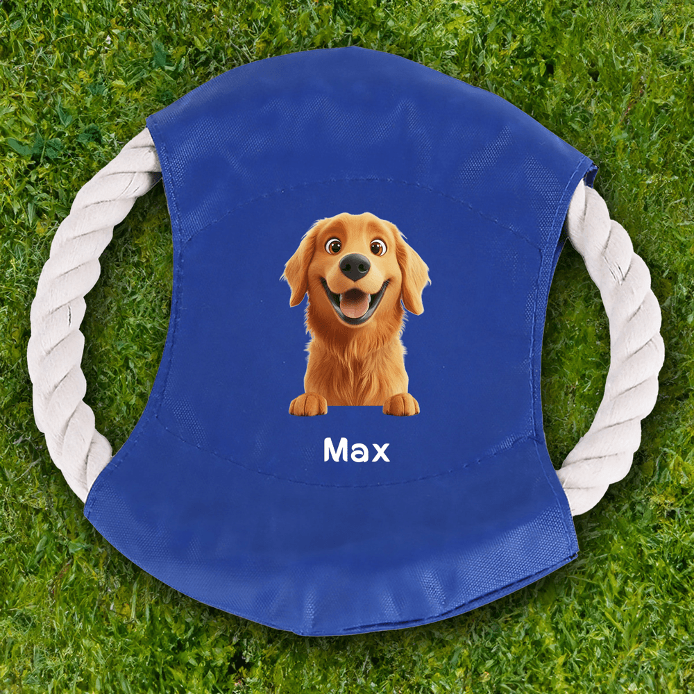Personalizado Cute Cartoon Dog Multicolor Impermeable Dog Flying Disc with Name Outdoor Dog Toy Birthday Gift for Pet Lovers Friends