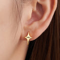 Personalizado Shooting Star Huggie Hoop Pendientes Dainty Galaxy Joyería con nombre grabado Celestial Cumpleaños Aniversario Regalo para las mujeres