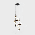 ArtZ® Luminicious LED Swirl Lamp - Black Double Ceiling