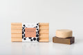 Jabonera doble de madera