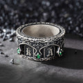 Personalizado de plata esterlina gótico Catedral Vintage Marquise Birthstone Spinning Anillo con Nombre Dainty Joyería Aniversario Cumpleaños Regalo para Hombres