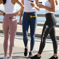 Personalizado Paw Print Corazón Paloma Mariposa Caballo Stretch Leggings Pantalones de Yoga con Nombre Accesorios Deportivos Diarios Regalo de Cumpleaños para Mujer