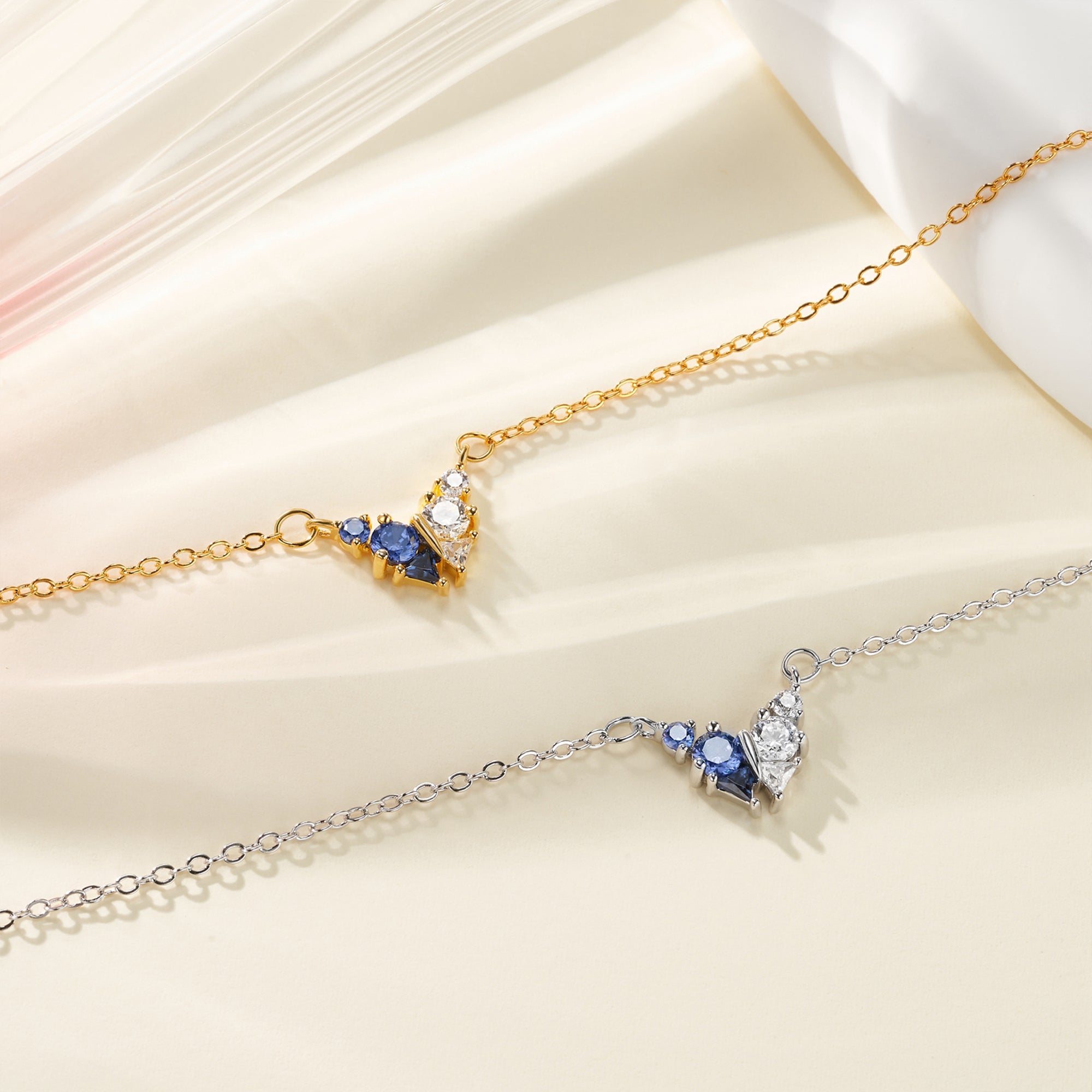 Collar Personalizado Mariposa Piedra de Nacimiento Dainty Joyería Navidad Cumpleaños Aniversario Regalo para la Madre Mujeres