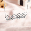 Personalizado delicado 1-6 perro collar de impresión de la pata con el nombre de la joyería del animal doméstico cumpleaños aniversario regalo conmemorativo de la pérdida de la mascota