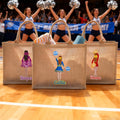Bolsa de Yute Personalizada con el Nombre del Equipo Senior Night Game Day Regalo para Entrenadores de Animadoras