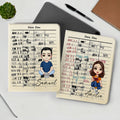Personalizada Vintage Biblioteca Tarjeta de Lectura de dibujos animados personaje Pad Funda Protectora para iPad con Nombre Navidad Cumpleaños Regalo para Mujeres Hombres