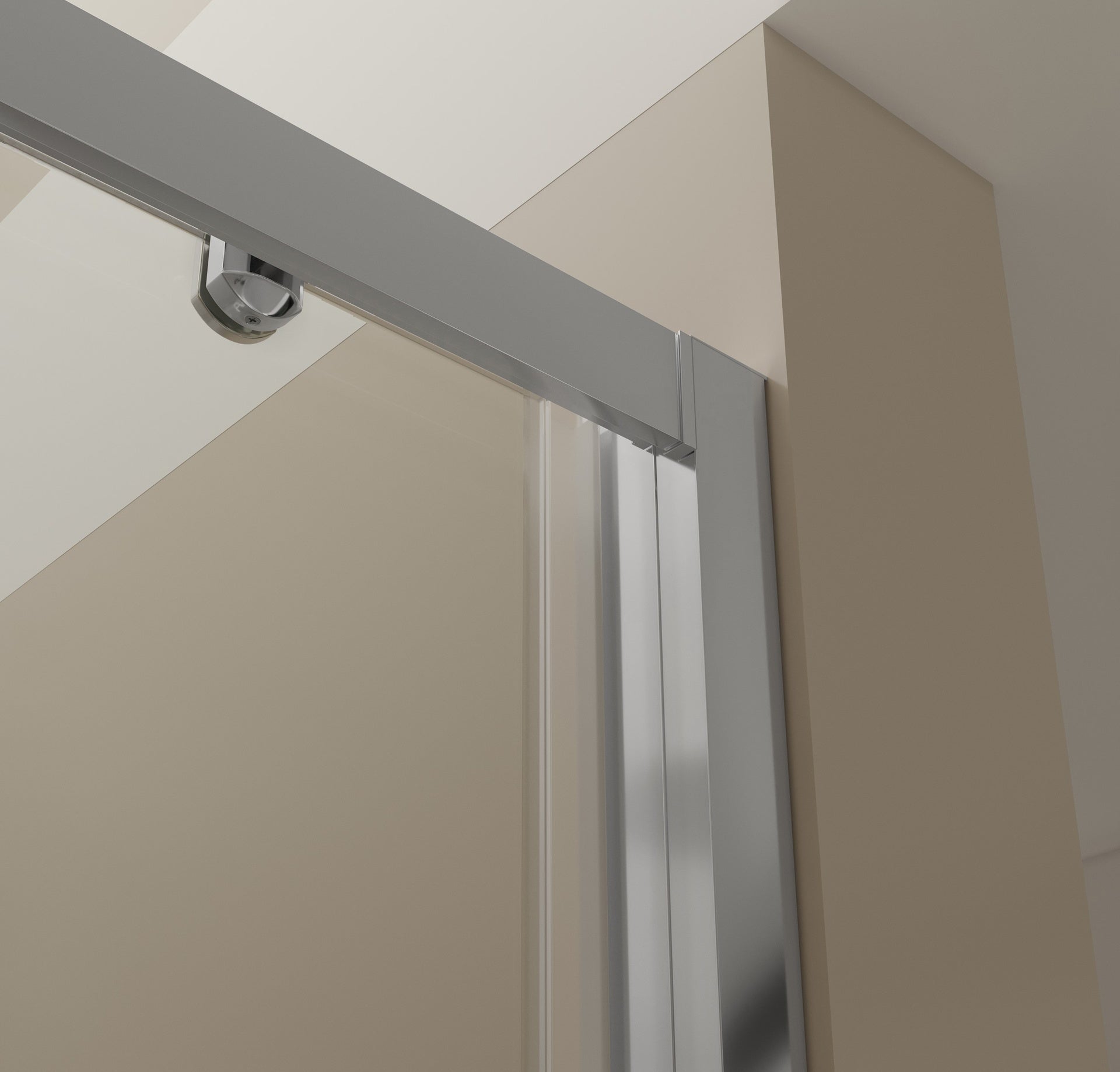 BATHME NOEL-1 Mampara Ducha 1 Fijo+1 Corredera Cromo Transparente