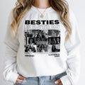 Personalizado Besties 8 Fotos Suave Camiseta Sudadera Sudadera con capucha con nombre Daily Wear Amistad Regalo para Besties