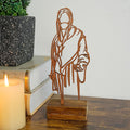Personalizada Inspiración Jesús Arte Placa de madera con texto grabado Escritorio Decoración Cumpleaños Religioso Bautizo Regalo para la familia cristiana