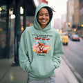 Personalizada de dibujos animados León Zorro Gruñón Animales Multicolor Unisex Sudadera Sudadera con capucha con nombre Divertido desgaste Regalo de cumpleaños para los amigos de la familia