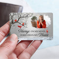 Personalizada Te Llevaré Conmigo Hasta Que Te Vuelva a Ver Tarjeta Billetera con Foto Simpatía Regalo Conmemorativo para la Familia