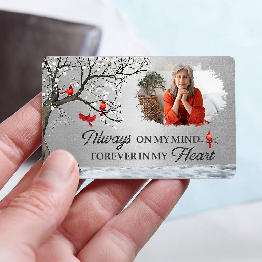 Personalizada Te Llevaré Conmigo Hasta Que Te Vuelva a Ver Tarjeta Billetera con Foto Simpatía Regalo Conmemorativo para la Familia