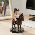 Figurita personalizada en 3D con foto de un caballo y su nombre Decoración de sobremesa Regalo de cumpleaños para los amantes de la hípica