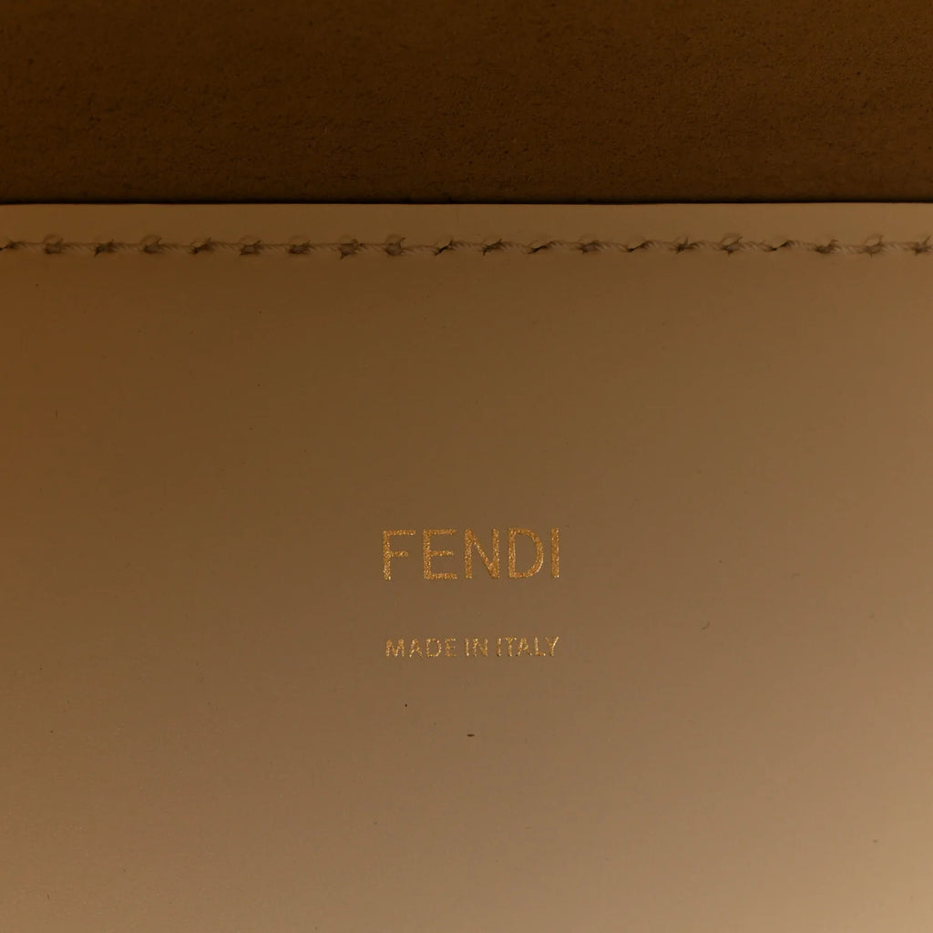 Fendi Vitello King Plexiglass Medium Fendi Sunshine Shopper Tote White Ice