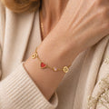 Personalizada Constelación Piedra de Nacimiento Inicial Corazón Colgantes Pulsera Uso Diario Aniversario Cumpleaños Regalo para Mujer Amigo Novia