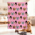 Personalizada Funny Face Foto 1-15 Fotos Multicolor Suave Manta Decoración del Hogar Navidad Cumpleaños Regalo para la Familia Amigos Amantes de las Mascotas