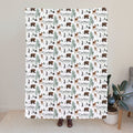 Manta personalizada para bebé con nombre de animal del bosque Foto Prop Cumpleaños Baby Shower Luna Llena Cien Días Regalo para recién nacidos