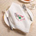 Servilleta de Lino Personalizada Peter Rabbit con Inicial y Nombre Bordados Decoración de Mesa de Pascua Regalo para Amigos de la Familia