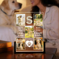 Personalizada 5 fotos de mascotas acrílico LED Luz de noche con nombre Decoración para el hogar Recuerdo En memoria de amor Simpatía Regalo para los amantes de las mascotas Propietarios