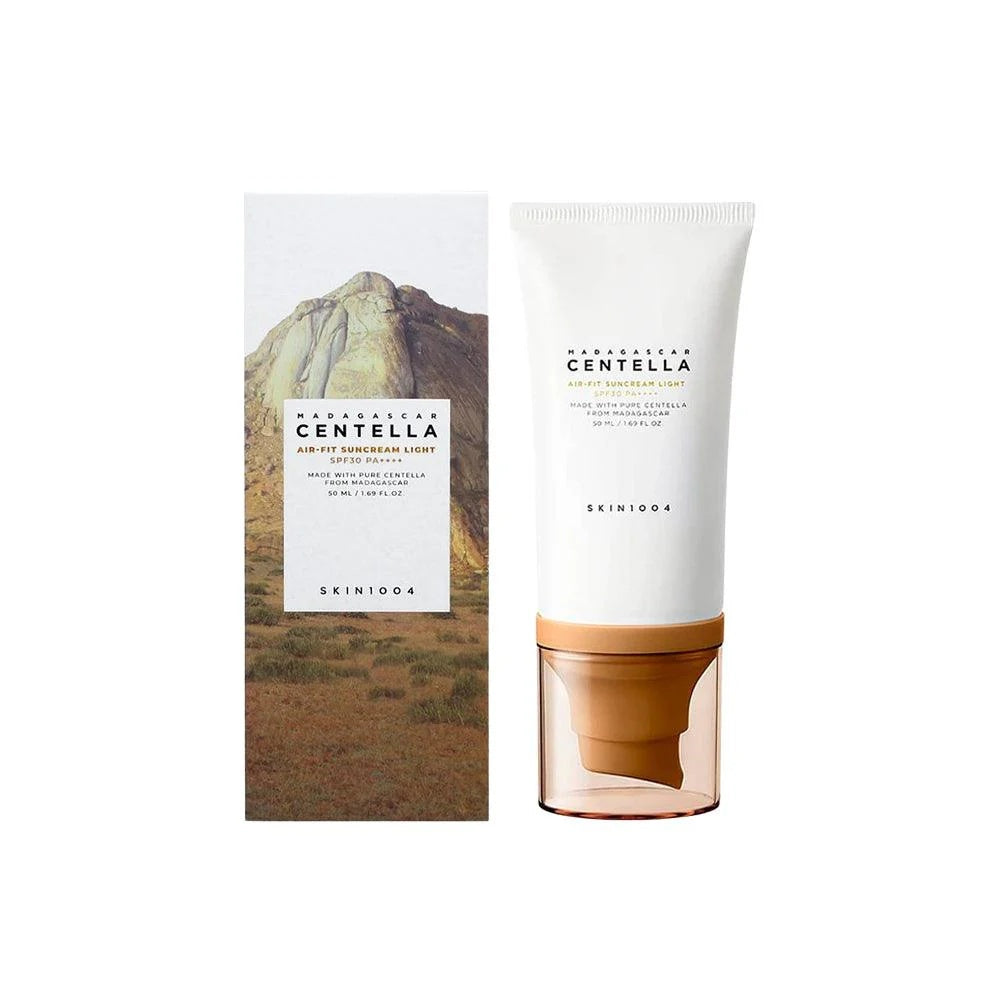 Skin1004 - Protector Solar Ligero con Centella de Madagascar – Air-Fit Suncream Light SPF50+ PA++++ (50ml)
