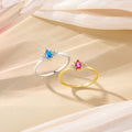 Anillo Personalizado Vintage Marquise Birthstone Dainty Jewelry Anniversary Birthday Gift for Women