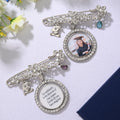 Lágrima Personalizada Piedra de Nacimiento Circonio Graduación Foto Broche Alfiler con Texto Ceremonia de Graduación Fiesta Regalo para Graduados