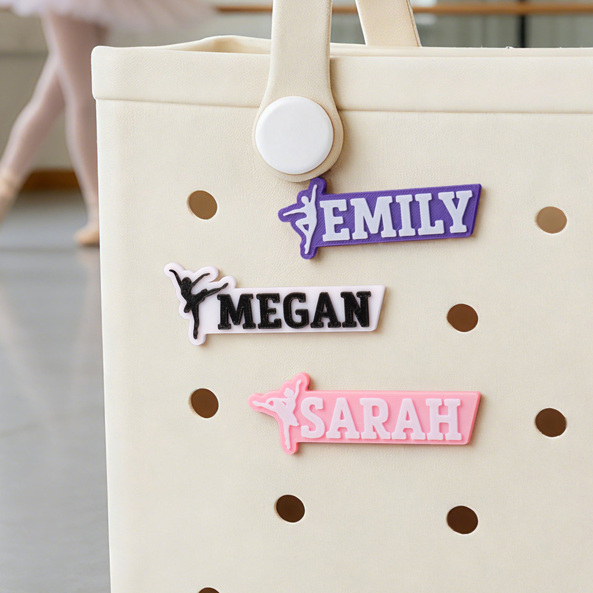 Personalizado Multicolor Estilo Ballet Bolsa Encanto Uso Diario Fiesta de Cumpleaños Regalo para Ballet Amantes Deporte Amantes Niñas