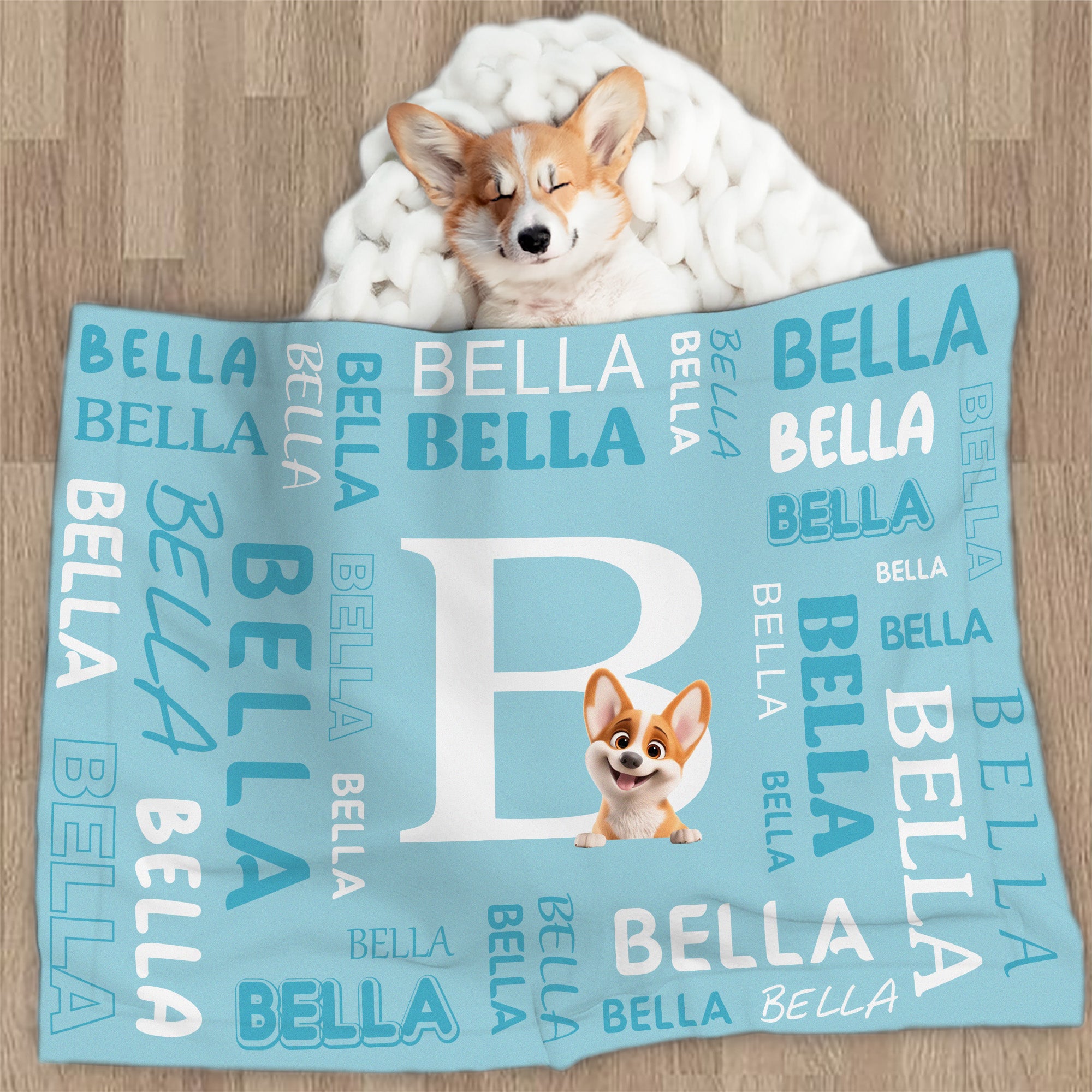 Personalizado lindo 3D de dibujos animados multicolor suave manta de mascotas con el nombre de mascotas Suministros regalo de cumpleaños para los amantes del gato del perro del animal doméstico