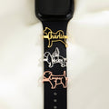 Personalizado Perro Gato Silueta Reloj Banda Dije con Nombre Accesorios Decorativos Fiesta de Mascotas Regalo de Cumpleaños para los Dueños Pet Lovers