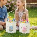 Personalizada mariposa lindo conejo orejas cesta de Pascua con el nombre y la inicial de los huevos de caza del partido Favor de Pascua de regalo para los niños