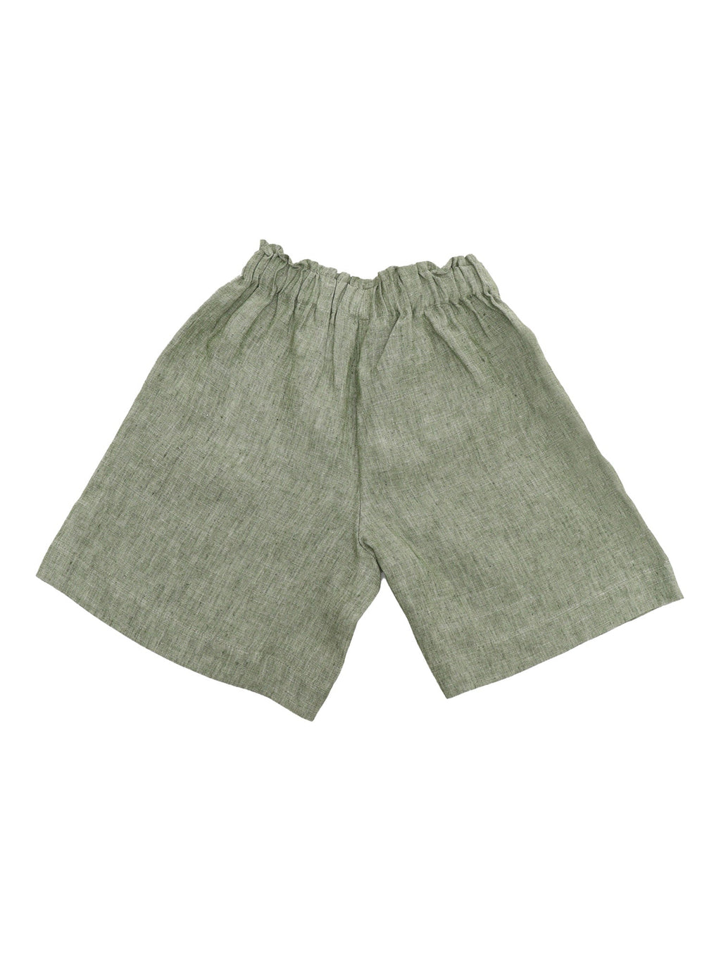 Green Linen Bermuda Shorts - 2 Y