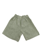 Green Linen Bermuda Shorts - 2 Y