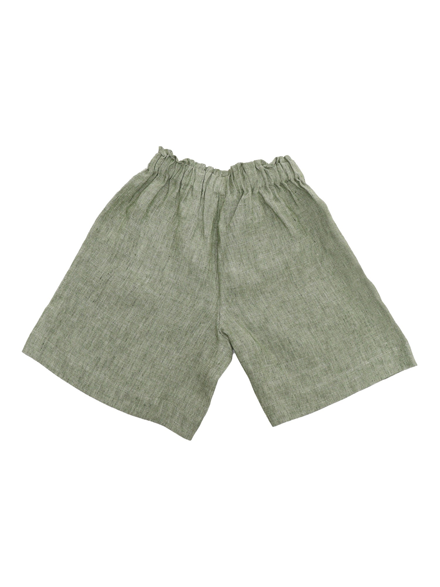 Green Linen Bermuda Shorts - 2 Y