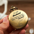 Personalizado I'll Fucking Love You Until The End Of Time Reloj de bolsillo con nombre grabado Cumpleaños Aniversario Regalo para Esposo Novio