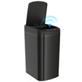 Automatic 12L Touchless Motion Sensor Bin, Compact Trash Can for Kitchen, Black