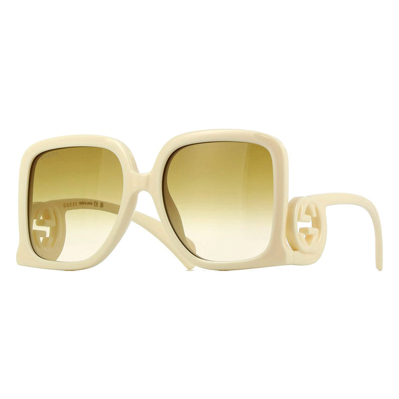 Gucci GG1326S006 Oversized Square-Frame Sunglasses — White