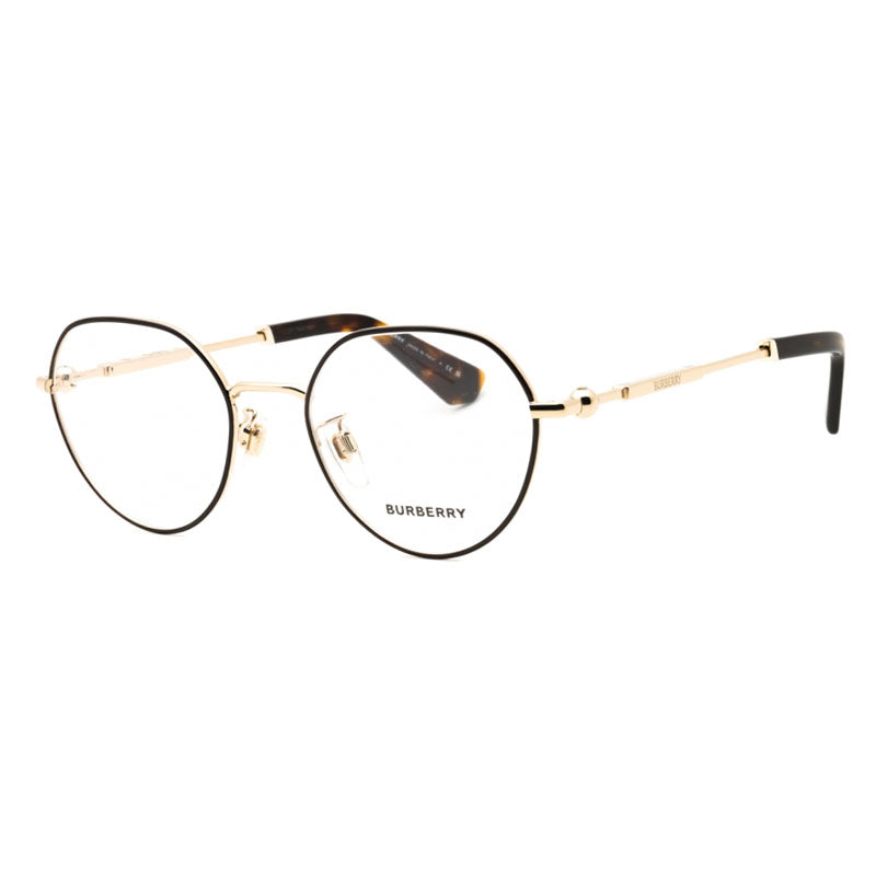 Burberry BE1388D1109 Round Metal Frame Eyeglasses — Black
