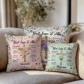Personalizada Nacimiento Flor Cruz Dios Dice Yo Soy Suave Funda de Almohada con Nombre Decoración del Hogar Bautizo Navidad Regalo para Famlily Amigos Cristianos