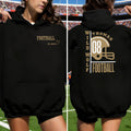 Personalizado Casco de Fútbol Palo Adulto Camiseta Sudadera Sudadera con Capucha con Nombre y Número Animar Accesorios Cumpleaños Equipo Regalo para Fútbol Mamá Papá