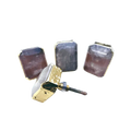 Faceted Clear Quartz Cabinet Door Pull Handle - Set of 4
