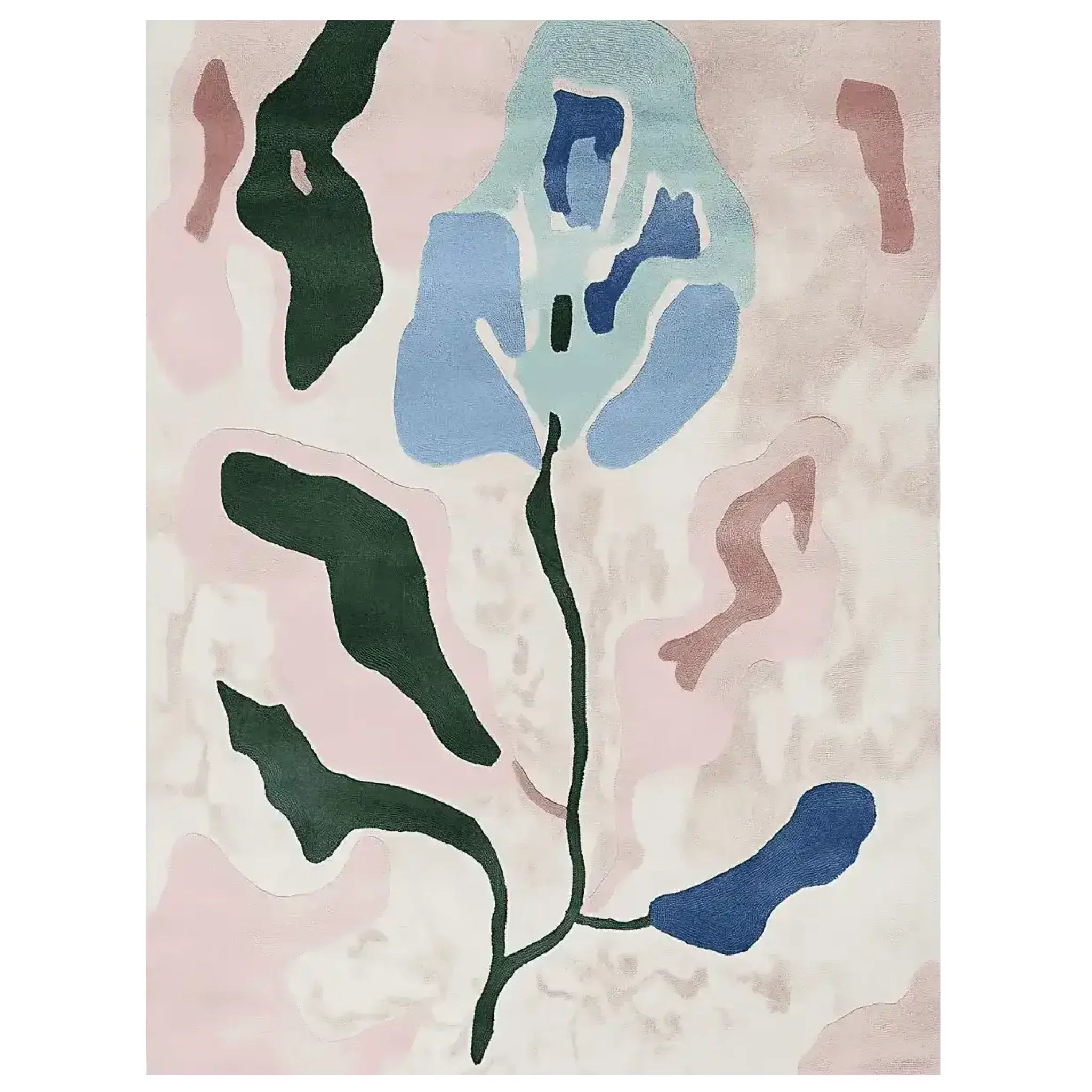 Fading Petal Motion Hand Tufted Rug