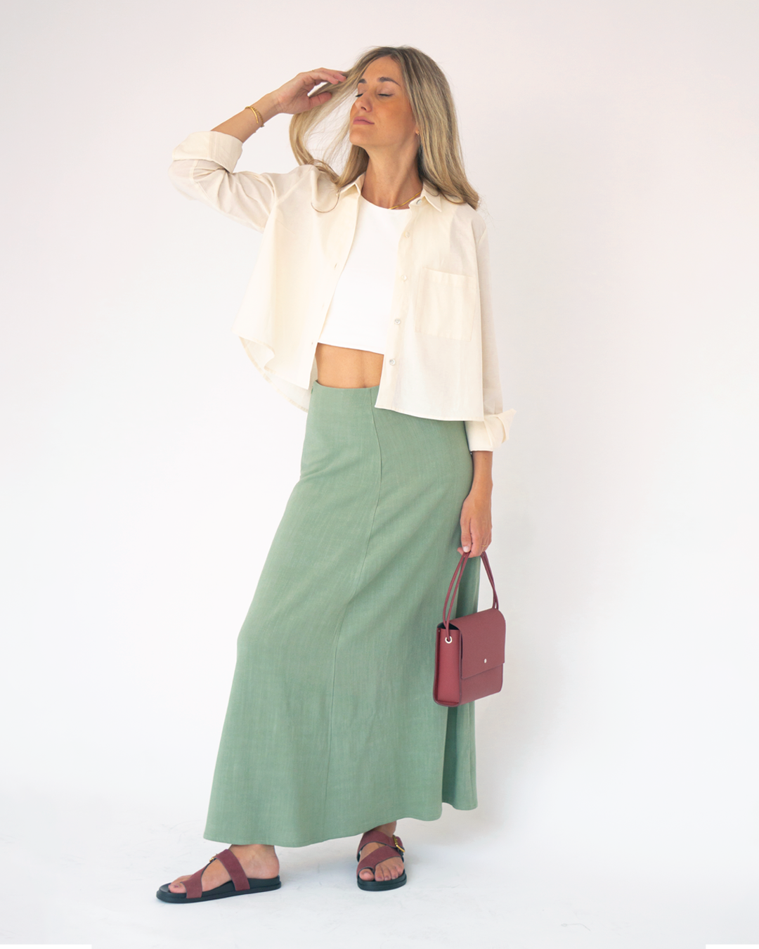 falda brisa verde △