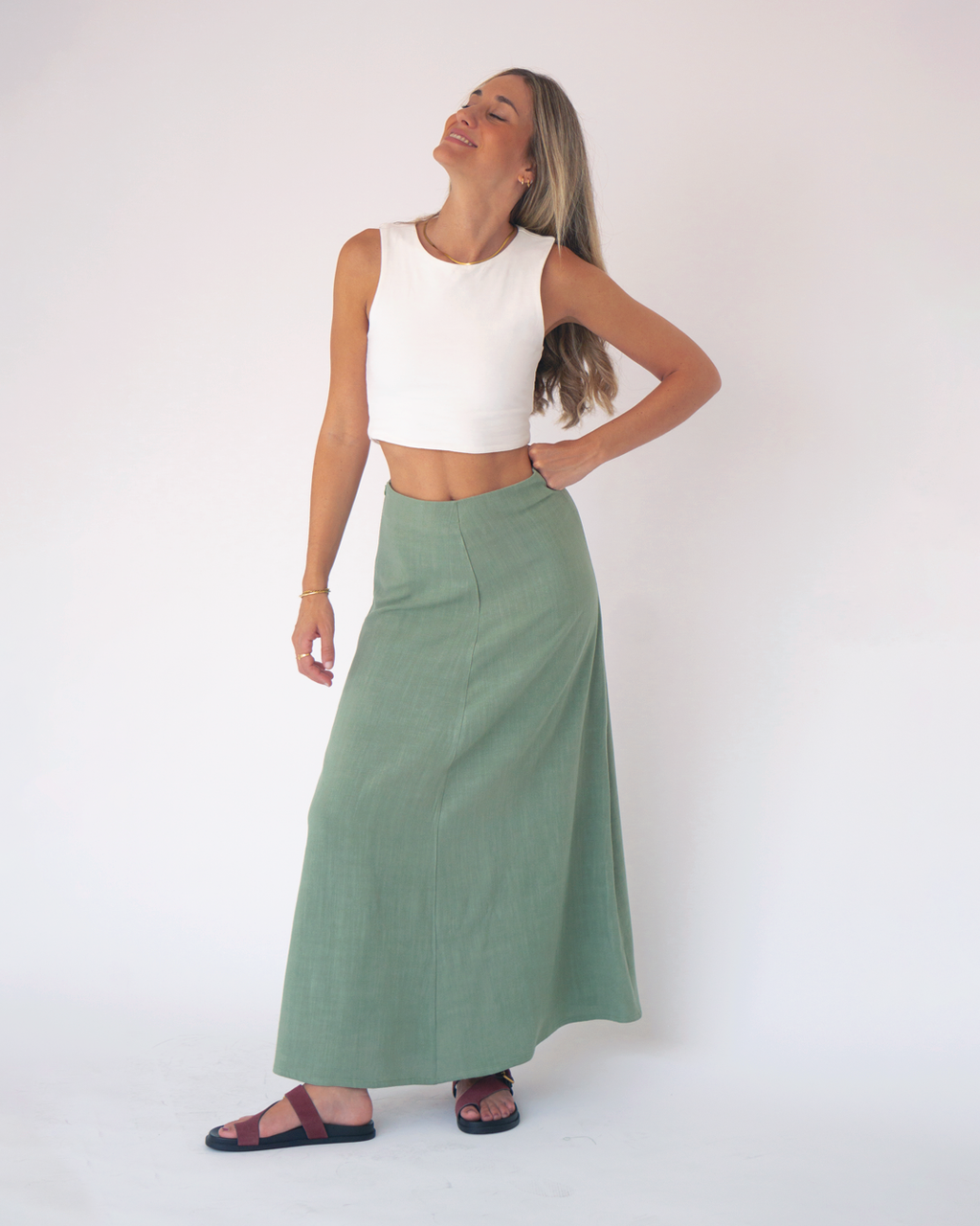 falda brisa verde △