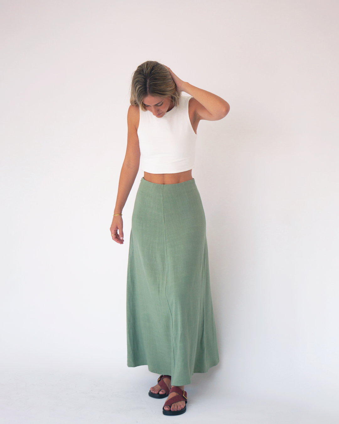 falda brisa verde △