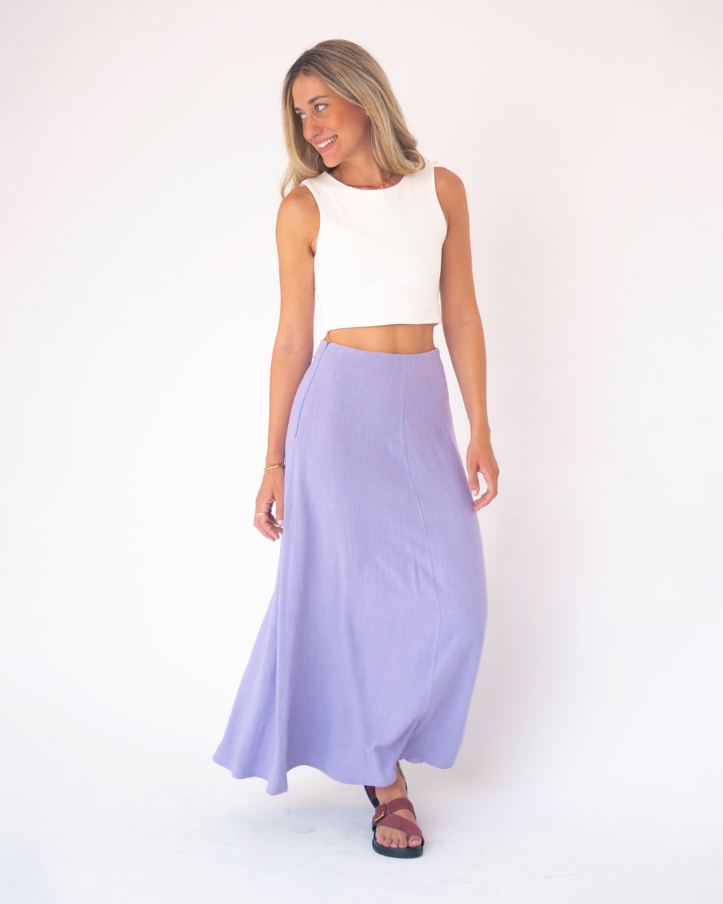 falda brisa violeta △