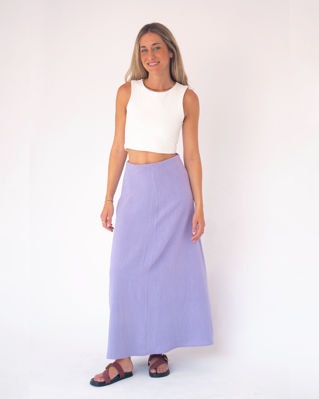 falda brisa violeta △