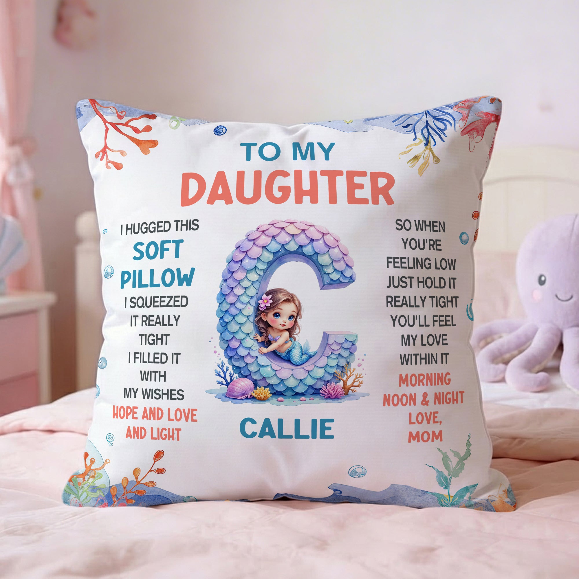 Funda de almohada personalizada con nombre y título, decoración del hogar, regalo de cumpleaños para niñas y niños.