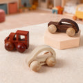 Coche de juguete de madera personalizado Sedán Coche clásico con nombre grabado Decoración de escritorio Regalo de cumpleaños para niños amantes de los coches