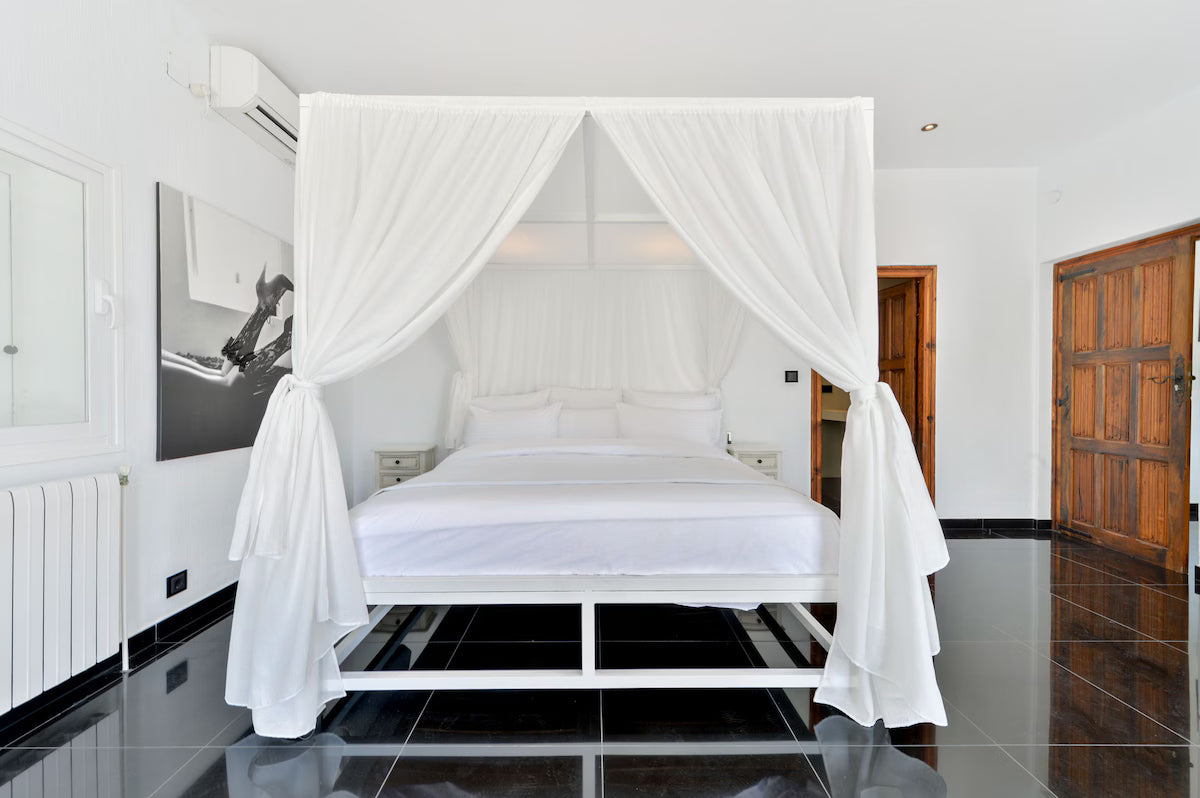 Super Rare 8-Bedroom Luxury Seafront Ibiza Villa with Private Beach, Panoramic Rooftop and Underground DJ Room in Santa Eulalia